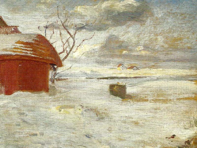 Anna Ancher snelandskab oil painting image